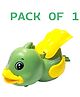 NEGOCIO Crawling Duck Press and Go Toy Action Figure Animal Playset for Kids Boys & Girls Birthday Gift- PACK OF 1- COLOR MAY VARY