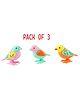 NEGOCIO Colorful Funny Key Operated Wind up Jumping Bird Toy-PACK OF 3 - COLOR MAY VARY
