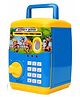 SVE Money Bank for Kids with Finger Print Sensor Piggy Savings Bank with Electronic Lock for Kids, with Indian Music 0 to 9 Number (Blue & Yellow)