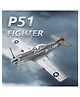 SVE P-51 Military Mustang Airplane Building Blocks Plane - WW2 World War 2 Brick Building Set - Fighter Bomber Jet for WWII Brick Building Enthusiasts - 256+ BLOCKS