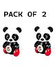 NEGOCIO PlasticPanda Cute wind up toy crawling panda cartoon animal for children- PACK OF 2 - COLOR MAY VARY