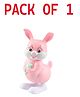 NEGOCIO  Cute Spring Jumping Rabbit Toy, Wind Up Key Operated Toy, Colorful Jumping & Walking Bunny Toy for Kids, Friction Powered Toy-PACK OF 1 -COLRO MAY VARY