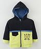 CUCUMBER Sinker Full Sleeves Jacket with Bear Embroidery - Navy Blue