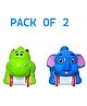 NEGOCIO Colorful Funny Eco Friendly Press and Go Friction Animal Toys for Kids RANDOM TOY PACK OF 3 - COLOR MAY VARY