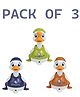 NEGOCIO Cute Mini Toys Press & Go Duck Toys for Kids Wind Up Key Operated Toy for Kids for Toddlers-PACK OF 3 - COLOR MAY VARY