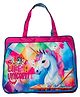 Ji and Ja A3 Size Drawing Activity Tote Carrying Bags with Multiple Pockets, Made fro Artist and Drawing Kids Multi Layer (Pink Unicorn)M