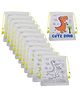 Asera DIY Colouring Bags Birthday Return Gifts Haversack Bags Dori Bags Goody Bags | Set of 12 | Size: 14 x 11 inches | for Kids  (Dino)