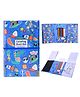 Asera Colouring and Scratch Book with 8 Colour Pencils, Art and Craft Drawing Color Book Set for 3+ Years Old Boys, Girls Toddlers, Birthday Return Gift for Kids (Dinospace)