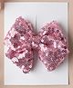 Knotty Ribbons Girls  Sequin Embellished Alligator Hair Clip - Pink