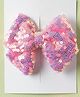 Knotty Ribbons Girls  Sequin Embellished Alligator Hair Clip - Dusty Pink