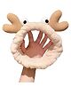 MOMISY Elastic Hair Band Wash Face Spa Headband- Facial Band Makeup Wrap Headbands for women and girls -Beige