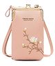 MOMISY Mobile Bag Cellphone Sling Bag Card Holder Wallet Handbag Crossbody multi-function Shoulder Bag for Girls & Women-Embroidery