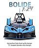 Magicwand 1:24 Scale Die-Cast Bugattti Bolide with 4 Openable Doors,pull Back Action,lights,music & Working Horn & Smoke