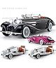 Magicwand Die-Cast Zinc Alloy 1:18 Scale 1936 Merrc-Bennz Classic Large with 4 Openable Doors,Lights & Music & Working Steering