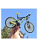 Magicwand 1:10 Scale Die-Cast Zinc Alloy Alloy Based Golden Hybrid Toy Bicyle Fully Working Model with Shock Absorbers