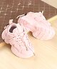 Babyoye Laced Up Solid Sneakers - Pink