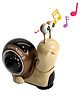 Planet of Toys Snail Baby Toy with Universal Wheels | Lights & Music Educational Toy for Infants & Toddlers | Interactive Moving Head and Sound