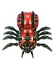 Planet of Toys Mechanical Spider Machine with Lights, Music & 360° Rotating Wheels | Engaging Toy with Realistic Spider Movements & LED Lighting Effects | Interactive Play for Kids | Durable & Safe Design - Red