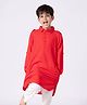 Somersault Cotton Full Sleeves Solid Kurta - Red