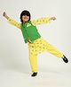 Somersault Cambric Full Sleeves Paper Bird Printed Kurta Set With Jacket - Yellow