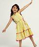 Somersault Cotton Sleeveless Pom Poms Detail Midi Dress - Yellow