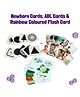 B4brain My First Flashcards for Early Learning and Education-rainbow Colored Flash Cards ,newborn Flashcards & Adl Cards