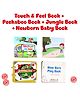 Newborn Baby Book , Touch and Feel Book , Peekaboo Book & Board Book in The Jungle - English