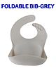 B4BRAIN Foldable Bib- Grey