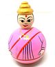 A&A Kreative Box Wooden Roly Poly Toy- Tun Tun Aunty (Available in Assorted Colours )