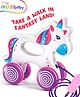 Intellibaby Premium Educational Colourful Pull Along Unicorn Toy | For Early Walking & Interactive Play | Paediatrician Approved | BIS Certified | Multicoloured | Ideal for Gifting