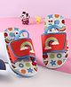 Babyoye Rainbow Print Flip Flops with Back Strap - Red