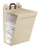 House of Quirk Wall Mounted Laundry Basket Foldable Clothes Hamper with Handles Household Organizer Storage Bin for Bedroom Hamper-Beige -Large