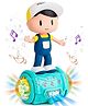 Niyamat Dancing Robot Toy for Kids, Bump & Go Musical Toy, 360 Degree Rotation with Universal Wheel Toy for Kids with 3D Flashing Lights
