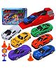NIYAMAT Rapid Car Launcher with 7 Metal Master Racer Cars and Launcher - Cars Launchers Set with Free Metal Wheels  7set - Red