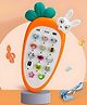 NIYAMAT Rabbit Shape Smart Phone for Kids Cordless Feature Mobile Phone Toys for Kids Musical Toys with Light Phone Small Phone Toy for Girls Boys Playing - Multicolor