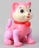 KiddyBuddy Walking and Singing Cat Toy with Blinking Eyes - Pink
