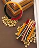 Zindura Alloy Pearls Gold-plated Bangles set for Girls and Women ( Multi Color, 2.10 )