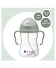 b.box Weighted Straw Cup Sipper for Babies 240 ml- Drink at Any Angle - Green