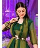 Zindura Alloy Pearls Gold-plated Chuda Bangles set for Girls and Women ( Green, 2.6 )