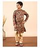 Stylo Bug Cotton Full Sleeves Abstract Printed Kurta Set - Multi Colour