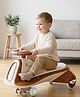 R for Rabbit Iya Iya Sportz Swing Car for Kids, Twister Magic Ride on Car with Scratch Free PU LED Wheel for 3+ Years Baby Boy & Girl, Weight Capacity Upto 100 Kg (Cream Brown)