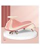 R for Rabbit Iya Iya Sportz Swing Car for Kids, Twister Magic Ride on Car with Scratch Free PU LED Wheel for 3+ Years Baby Boy & Girl, Weight Capacity Upto 100 Kg (Peach Grey)