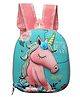 Happile  Kindergarten/preschool Unicorn canvas hardtop Kids School/Picnic Bag for Girls-11.8 Inch