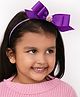 Arendelle Grosgrain Ribbon Bow Detailed Hair Band - Purple