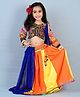 Aglare Navratri Theme Cotton Full Sleeves Mirror Emdroidered Lehenga Choli Set - Multi Colour