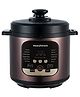 Morphy Richards WizPot 6 Litres 1000W Electric Pressure Cooker| 14-Preset Menu| Digital Display| Saves upto 70% Cooking Time| Customised Preset for Indian Cooking| Automatic Shut-Off| Metallic Brown