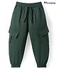 Honeyhap Premium 100% Cotton Knit Full Length Solid Color Lounge Pant with Bio Finish - Garden Topiary Green