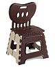 Portable Non-Slip Folding Chair - Brown