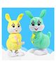 Bunie Wind Up Key Operated Jumping Rabbit Toy for Kids  Pack of 2 Random Color