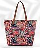 Lycheebags Women Printed Canvas Tote Bag